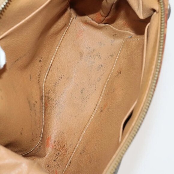 FENDI Celine Zucca Canvas Macadam Canvas Bag PVC 2 Set Beige Brown Auth ti3415 - Picture 15 of 15